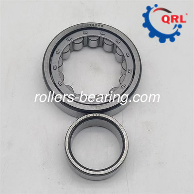 NU206E একক সারি নলাকার রোলার বিয়ারিং 30x62x16mm