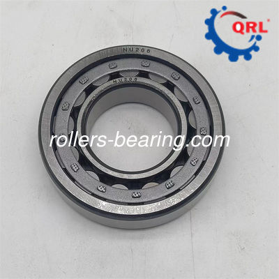 NU206E একক সারি নলাকার রোলার বিয়ারিং 30x62x16mm
